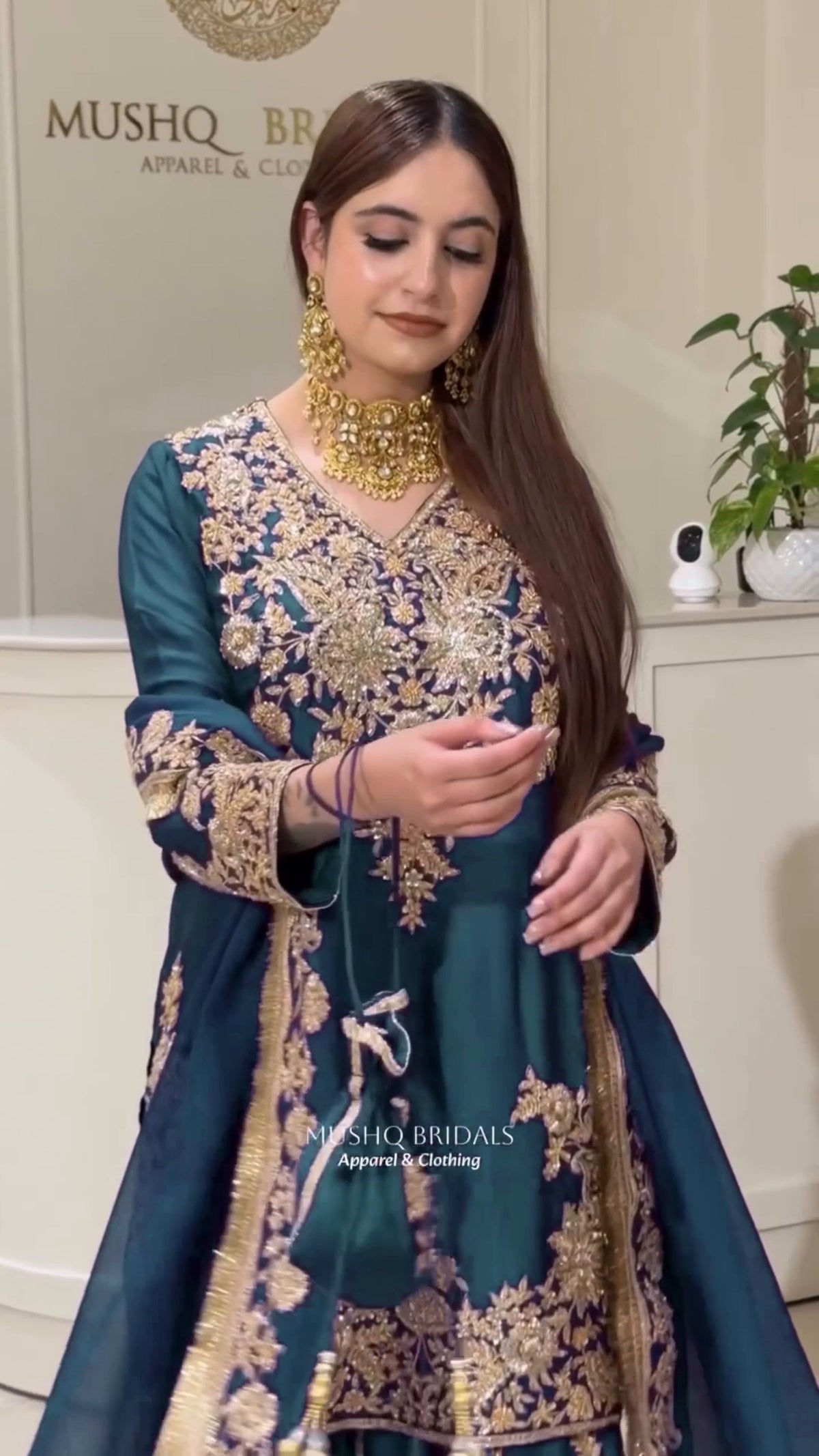 Premium Pakistani Embroidered Sharara Suit - 3 Piece Set