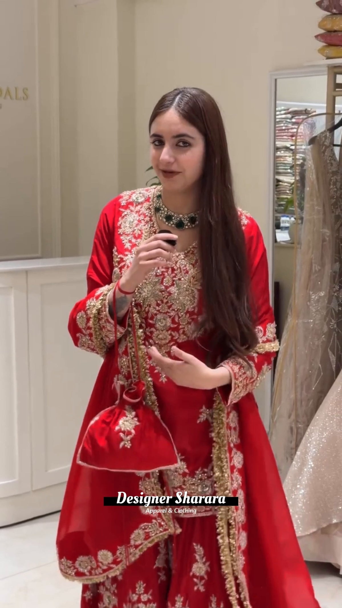 Premium Pakistani Embroidered Sharara Suit - 3 Piece Set