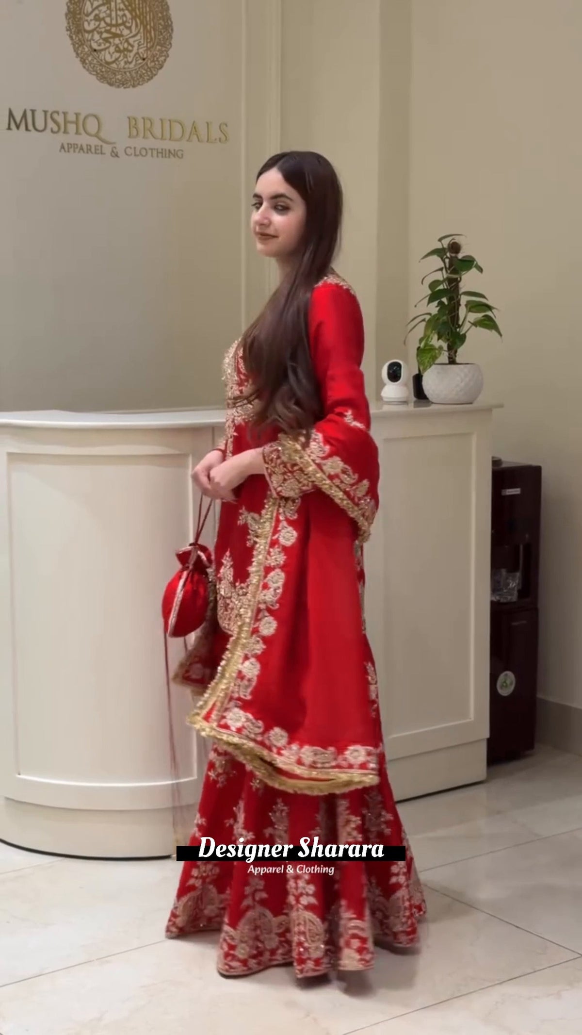 Premium Pakistani Embroidered Sharara Suit - 3 Piece Set