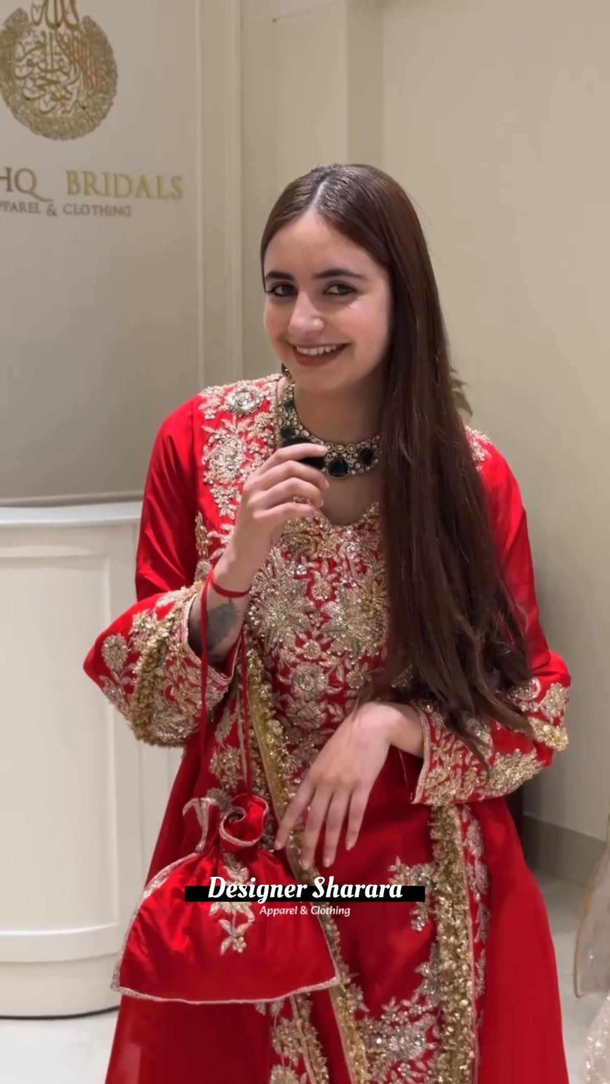 Premium Pakistani Embroidered Sharara Suit - 3 Piece Set