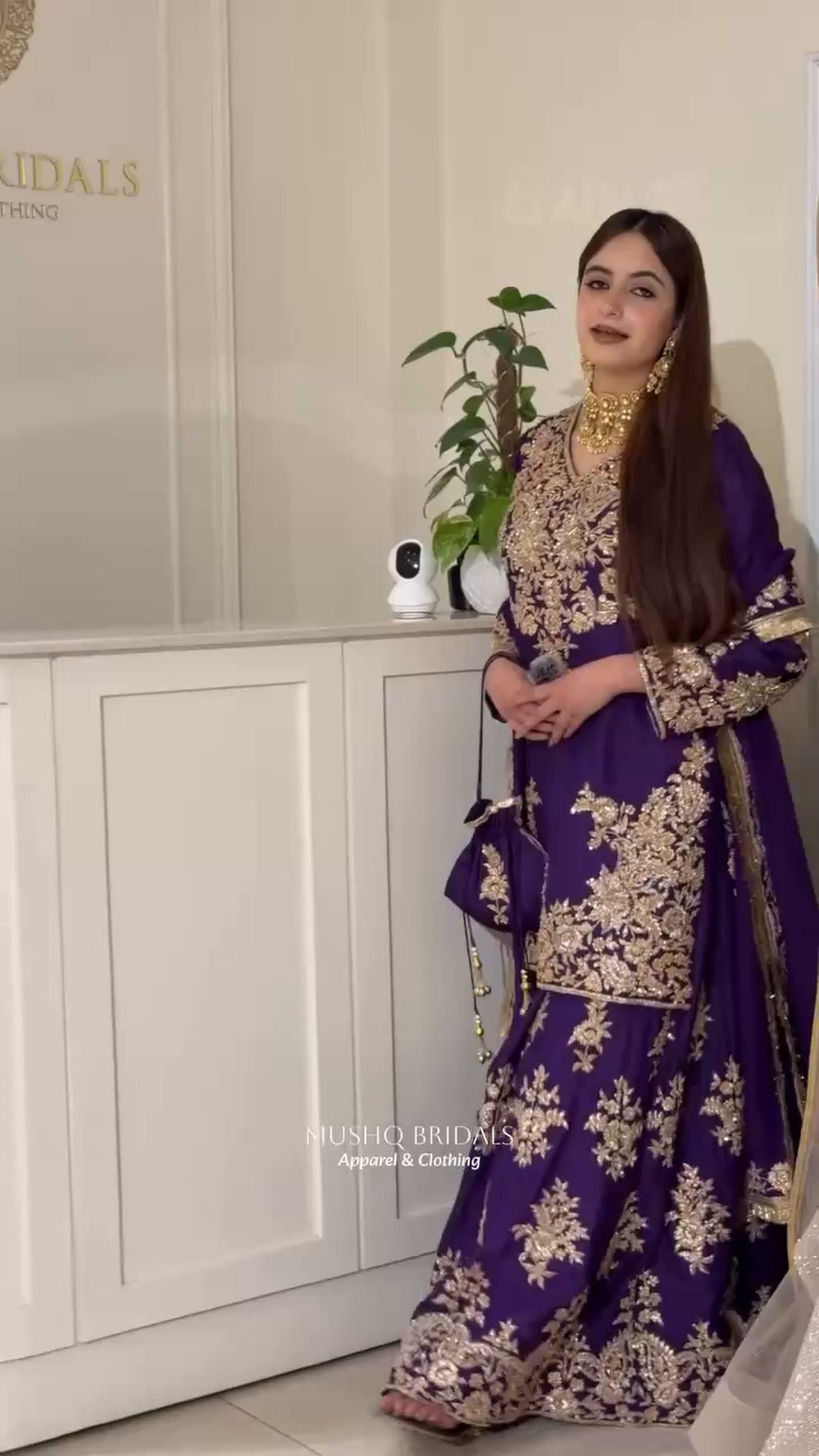 Premium Pakistani Embroidered Sharara Suit - 3 Piece Set