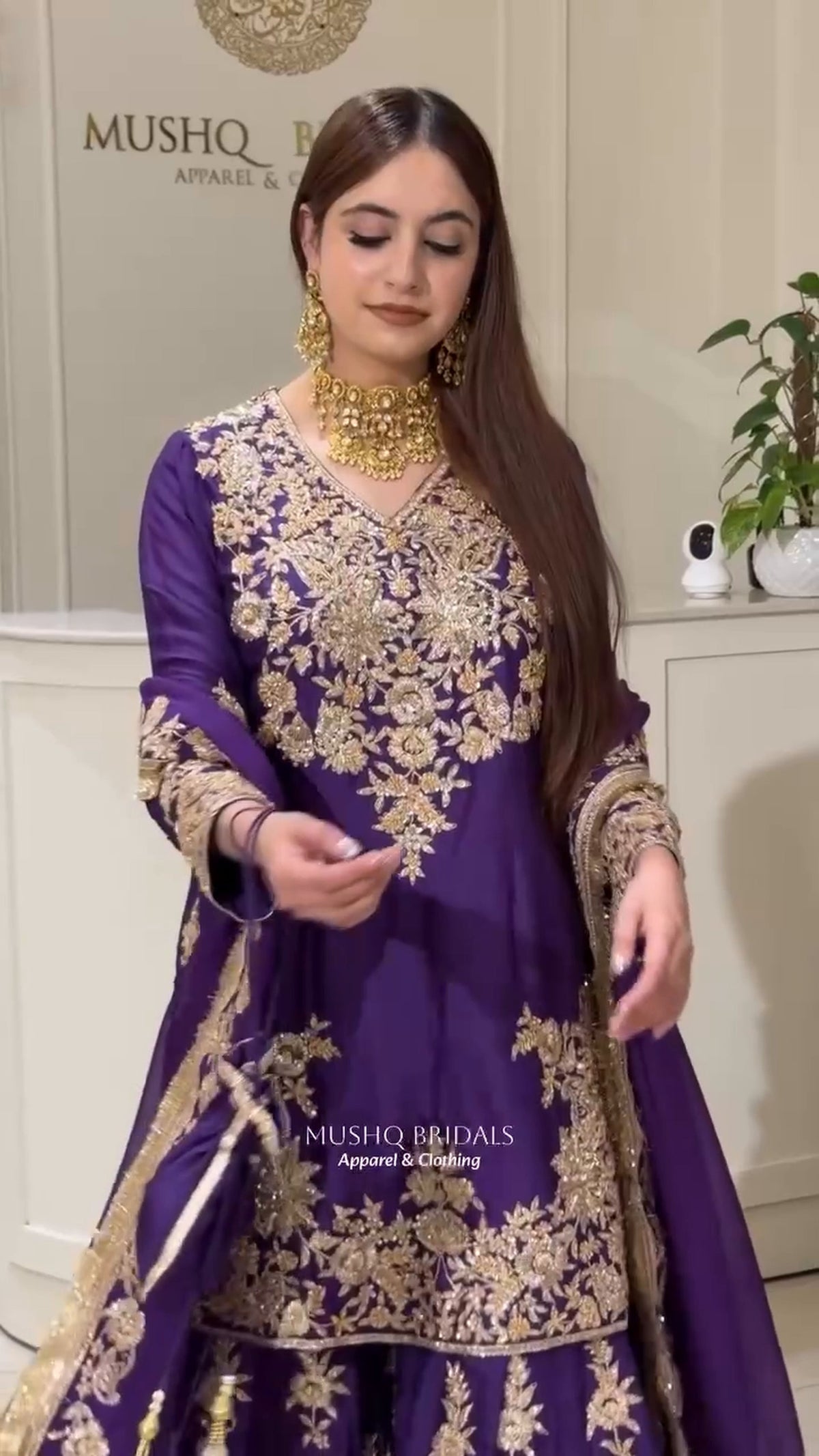 Premium Pakistani Embroidered Sharara Suit - 3 Piece Set