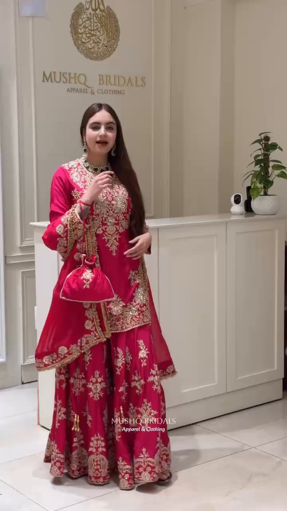 Premium Pakistani Embroidered Sharara Suit - 3 Piece Set