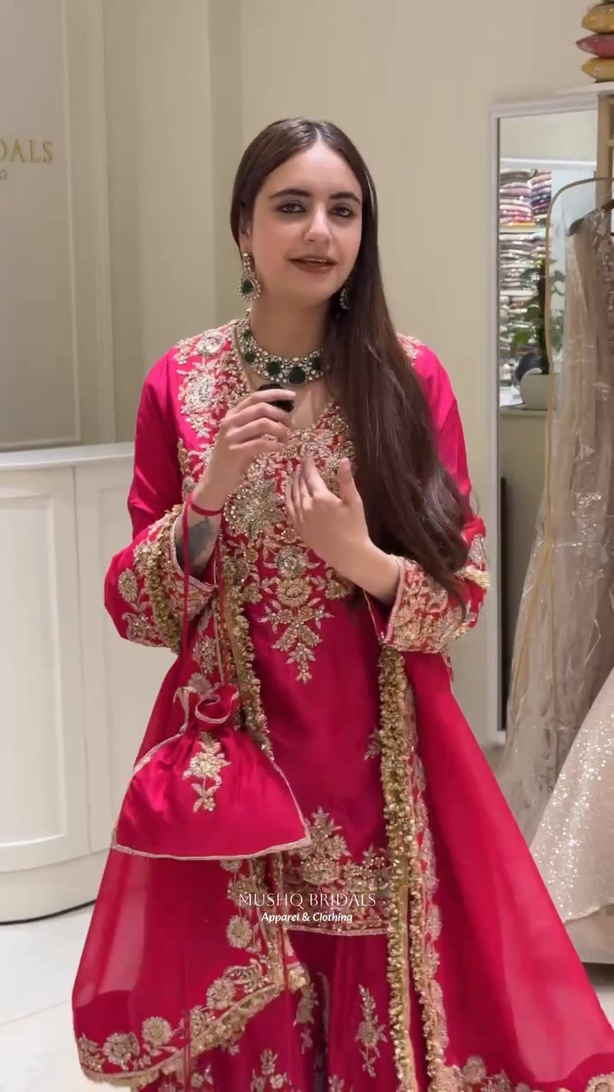 Premium Pakistani Embroidered Sharara Suit - 3 Piece Set