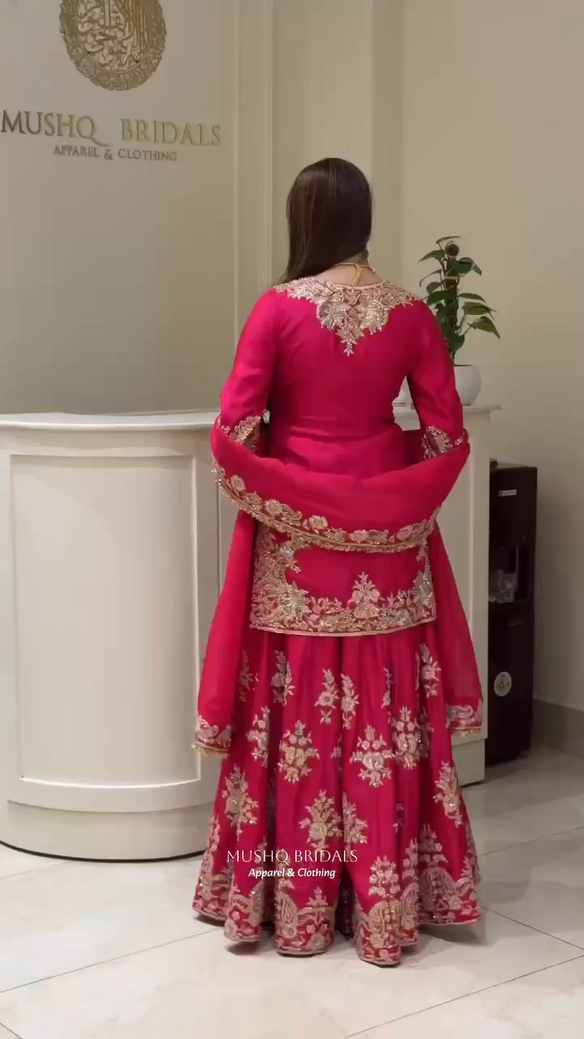 Premium Pakistani Embroidered Sharara Suit - 3 Piece Set