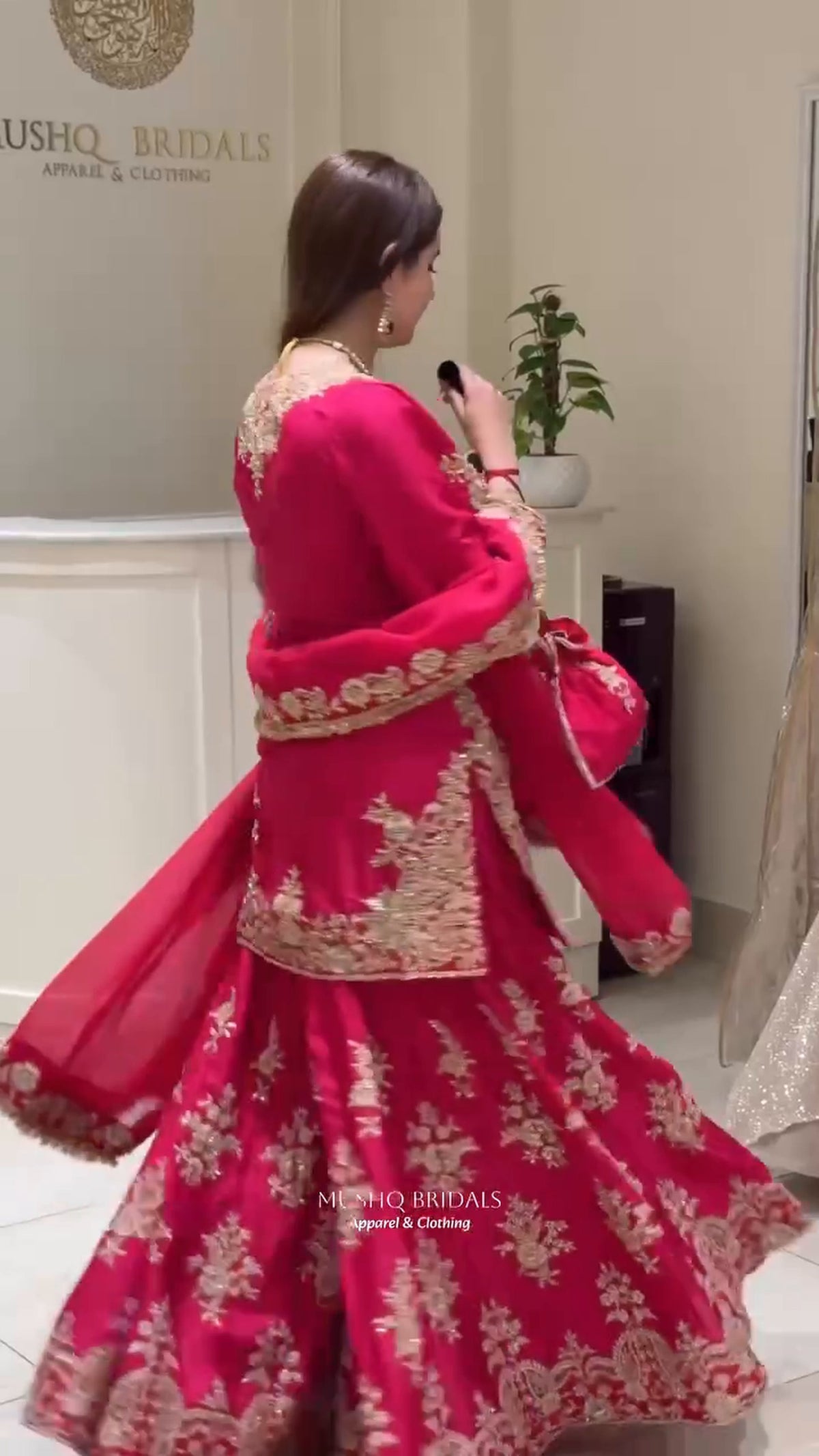 Premium Pakistani Embroidered Sharara Suit - 3 Piece Set