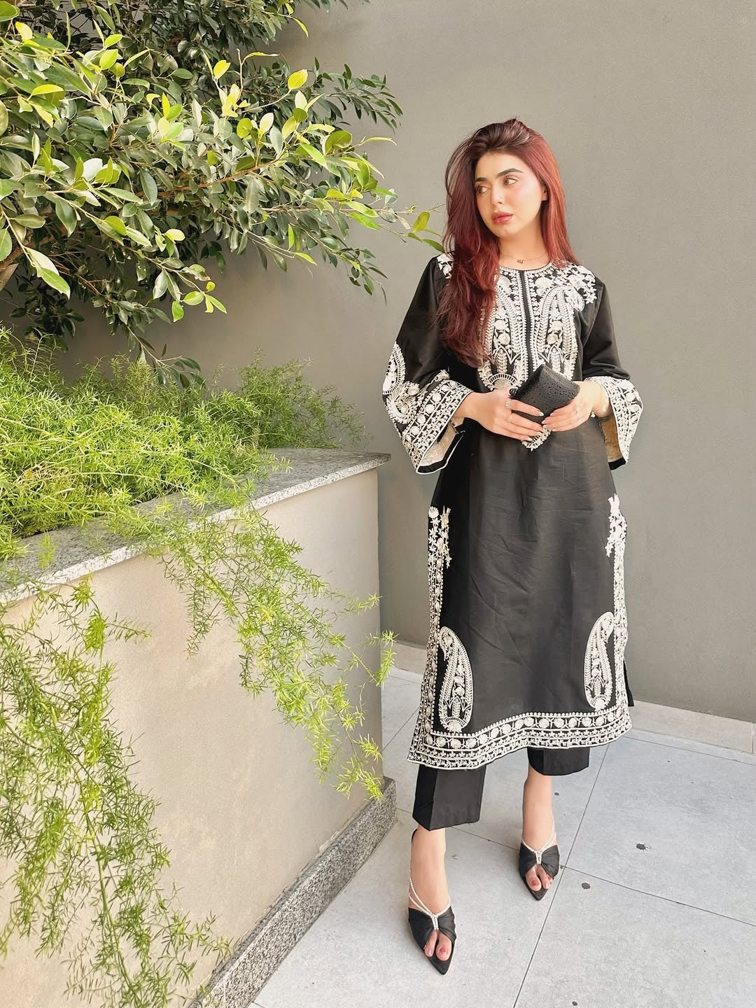 Pakistani Suit Party Wear Salwar Kameez in Organza Silk