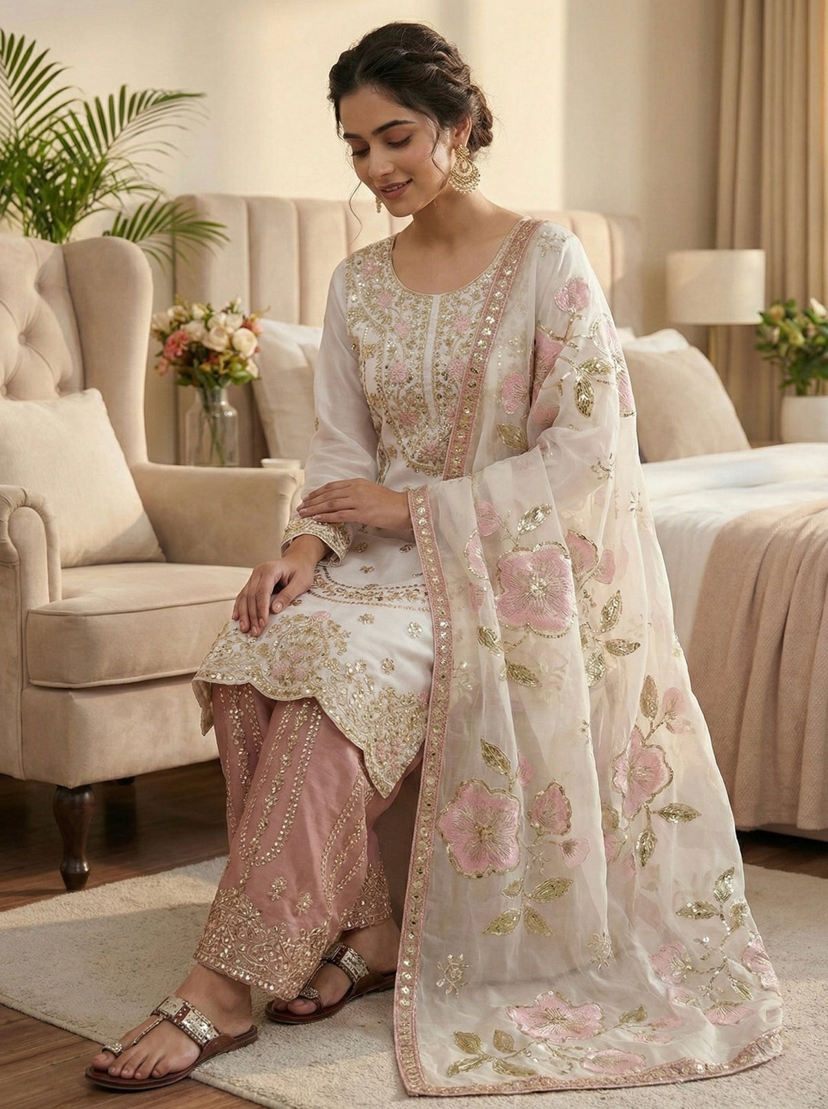 Ruhani Emerald Traditional Ethnic Set