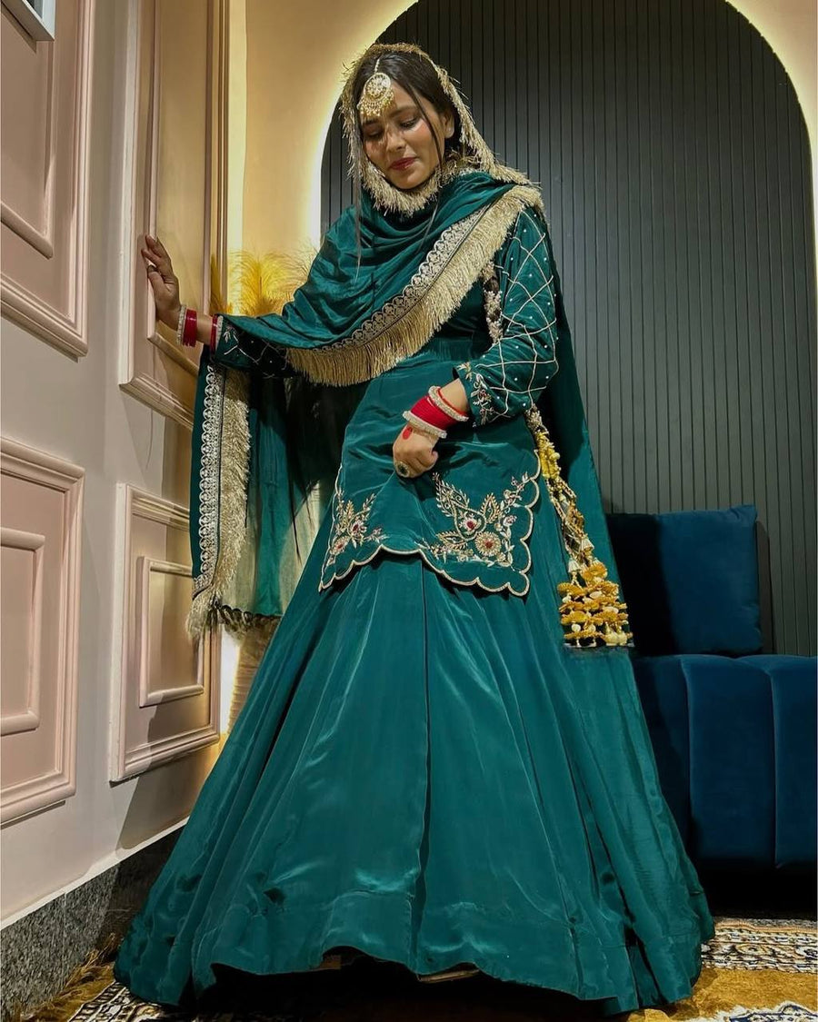 Meherza Luxe Crepe Lehenga Set