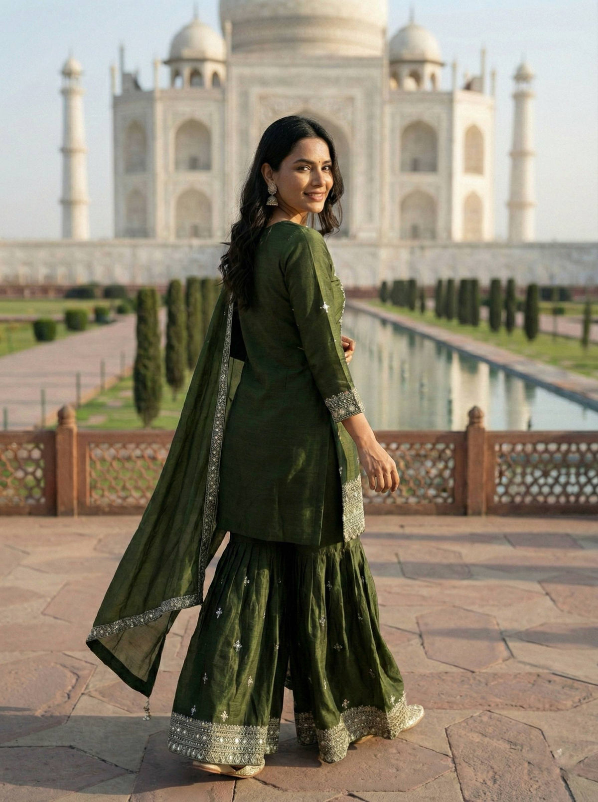 Mirzara Mirror Glow Sharara Set