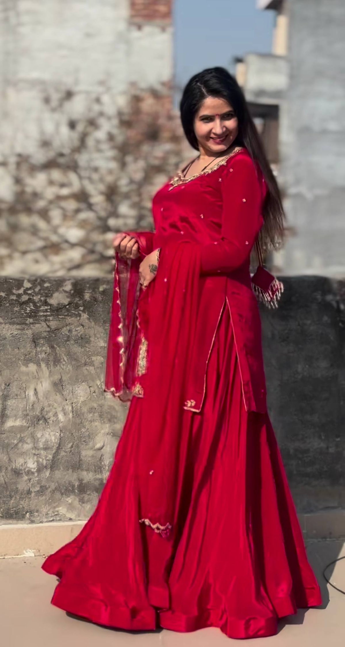 Zarmina Beads & Sequence Crepe Silk Lehenga Set