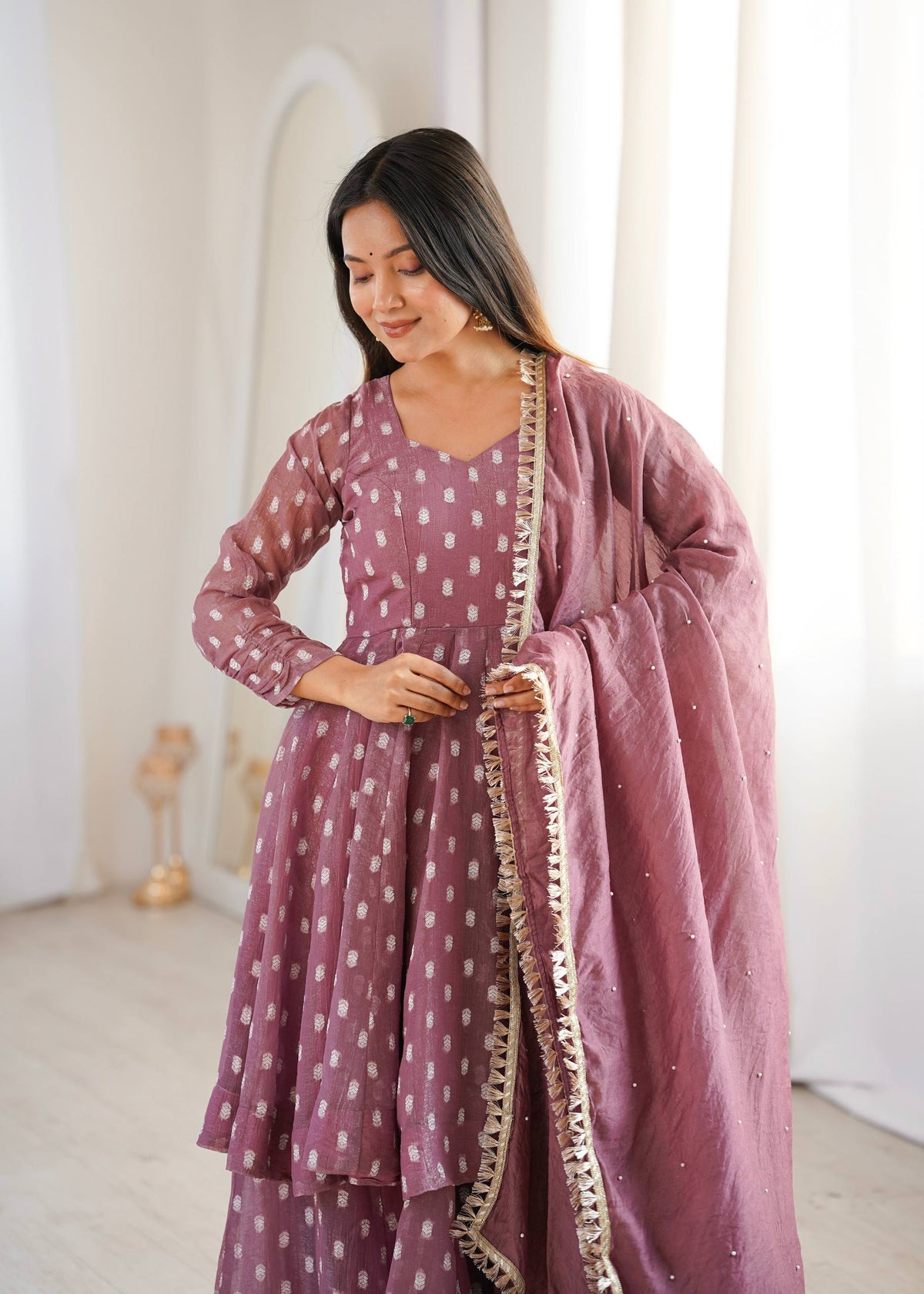Saanvi Crunchy Silk Sharara Set